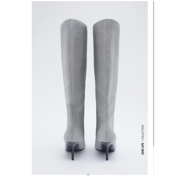 ⭐Host Pick⭐Zara sparkly pull on boots - NWT - Picture 3 of 7